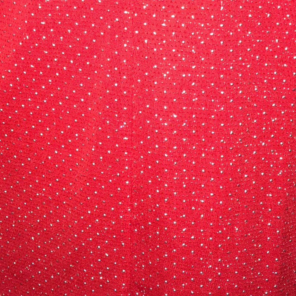 Ruby Rd Classic Red & Metallic Silver Dotted "Sha… - image 5